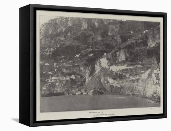 Amalfi after the Landslip-null-Framed Stretched Canvas