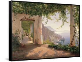 Amalfi Cappuccini-Carl Frederic Aagaard-Framed Stretched Canvas