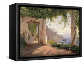 Amalfi Cappuccini-Carl Frederic Aagaard-Framed Stretched Canvas