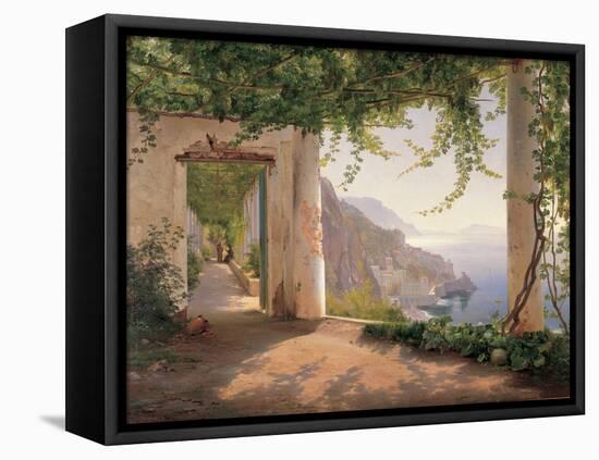 Amalfi Cappuccini-Carl Frederic Aagaard-Framed Stretched Canvas