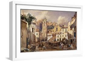 Amalfi Cathedral, 1866-Giacinto Gigante-Framed Giclee Print