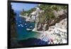 Amalfi Coast Beach at Praiano, Italy-George Oze-Framed Photographic Print