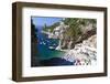 Amalfi Coast Beach at Praiano, Italy-George Oze-Framed Photographic Print