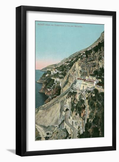 Amalfi Coast, Capuchin Hotel-null-Framed Art Print