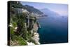 Amalfi Coast Cliffside Scenic , Italy-George Oze-Stretched Canvas