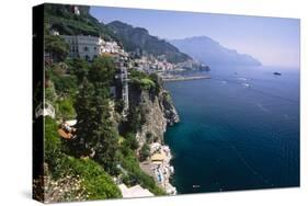 Amalfi Coast Cliffside Scenic , Italy-George Oze-Stretched Canvas