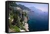 Amalfi Coast Cliffside Scenic , Italy-George Oze-Framed Stretched Canvas