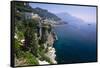 Amalfi Coast Cliffside Scenic , Italy-George Oze-Framed Stretched Canvas