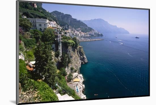 Amalfi Coast Cliffside Scenic , Italy-George Oze-Mounted Photographic Print