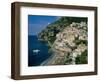 Amalfi Coast, Coastal View and Village, Positano, Campania, Italy-Steve Vidler-Framed Photographic Print