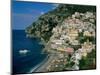 Amalfi Coast, Coastal View and Village, Positano, Campania, Italy-Steve Vidler-Mounted Photographic Print