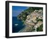 Amalfi Coast, Coastal View and Village, Positano, Campania, Italy-Steve Vidler-Framed Photographic Print