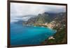 Amalfi Coast Scenic Vista at Positano, Italy-George Oze-Framed Photographic Print