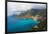 Amalfi Coast Scenic Vista at Positano, Italy-George Oze-Framed Photographic Print