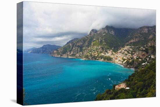 Amalfi Coast Scenic Vista at Positano, Italy-George Oze-Stretched Canvas