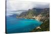 Amalfi Coast Scenic Vista at Positano, Italy-George Oze-Stretched Canvas