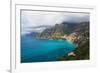 Amalfi Coast Scenic Vista at Positano, Italy-George Oze-Framed Photographic Print