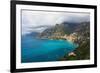 Amalfi Coast Scenic Vista at Positano, Italy-George Oze-Framed Photographic Print