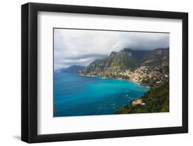 Amalfi Coast Scenic Vista at Positano, Italy-George Oze-Framed Photographic Print