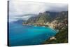 Amalfi Coast Scenic Vista at Positano, Italy-George Oze-Stretched Canvas