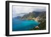 Amalfi Coast Scenic Vista at Positano, Italy-George Oze-Framed Photographic Print