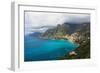 Amalfi Coast Scenic Vista at Positano, Italy-George Oze-Framed Photographic Print
