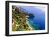 Amalfi Coast Scenic Vista, Conca Dei Marini, Italy-George Oze-Framed Photographic Print