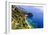 Amalfi Coast Scenic Vista, Conca Dei Marini, Italy-George Oze-Framed Photographic Print