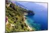 Amalfi Coast Scenic Vista, Conca Dei Marini, Italy-George Oze-Mounted Photographic Print