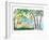 Amalfi Coast Seaview with Fresh Limes on Tree-M. Bleichner-Framed Art Print