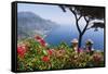 Amalfi Coast Vista at Ravello, Italy-George Oze-Framed Stretched Canvas