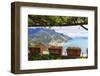 Amalfi Coast Vista from Under a Trellis-George Oze-Framed Photographic Print