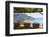 Amalfi Coast Vista from Under a Trellis-George Oze-Framed Photographic Print