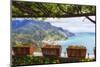 Amalfi Coast Vista from Under a Trellis-George Oze-Mounted Photographic Print