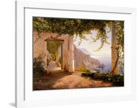 Amalfi Dia Cappuccini-Carl Frederic Aagaard-Framed Art Print