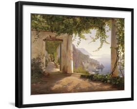 Amalfi Dia Cappuccini-Carl Frederic Aagaard-Framed Giclee Print