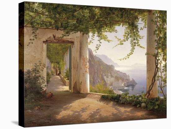 Amalfi Dia Cappuccini-Carl Frederic Aagaard-Stretched Canvas