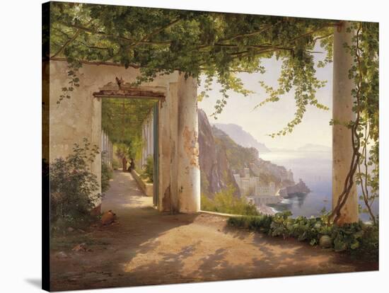 Amalfi Dia Cappuccini-Carl Frederic Aagaard-Stretched Canvas