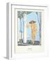 Amalfi, from a Collection of Fashion Plates, 1922 (Pochoir Print)-Georges Barbier-Framed Giclee Print