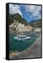 Amalfi from Harbour, Amalfi, Costiera Amalfitana (Amalfi Coast)-Frank Fell-Framed Stretched Canvas