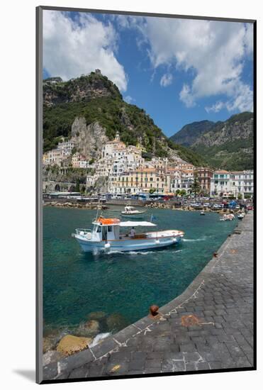 Amalfi from Harbour, Amalfi, Costiera Amalfitana (Amalfi Coast)-Frank Fell-Mounted Photographic Print