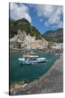 Amalfi from Harbour, Amalfi, Costiera Amalfitana (Amalfi Coast)-Frank Fell-Stretched Canvas