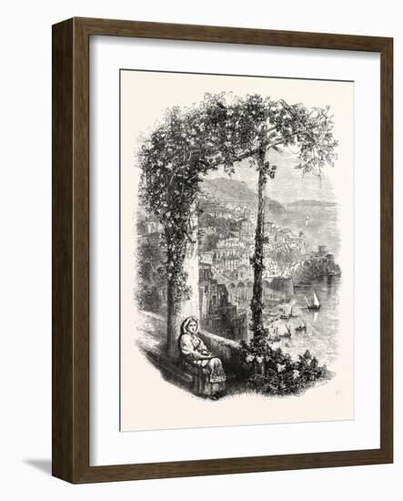 Amalfi from the Terrace of the Suppressed Convent-null-Framed Giclee Print