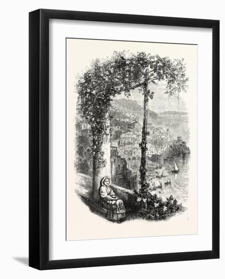 Amalfi from the Terrace of the Suppressed Convent-null-Framed Giclee Print