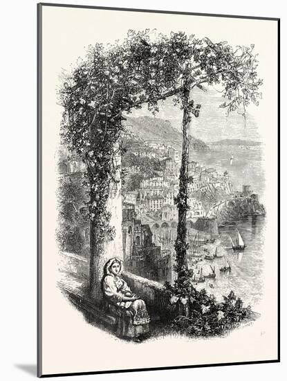 Amalfi from the Terrace of the Suppressed Convent-null-Mounted Giclee Print