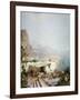 Amalfi - Gulf of Salerno; Amalfi - Golfe De Salerne-Franz Richard Unterberger-Framed Giclee Print