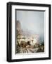 Amalfi - Gulf of Salerno; Amalfi - Golfe De Salerne-Franz Richard Unterberger-Framed Giclee Print