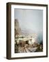 Amalfi - Gulf of Salerno; Amalfi - Golfe De Salerne-Franz Richard Unterberger-Framed Giclee Print