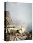 Amalfi - Gulf of Salerno; Amalfi - Golfe De Salerne-Franz Richard Unterberger-Stretched Canvas