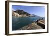 Amalfi Harbour Quayside and View Towards Amalfi Town-Eleanor Scriven-Framed Photographic Print